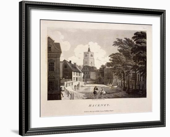 General View of Hackney, London, 1791-William Ellis-Framed Giclee Print