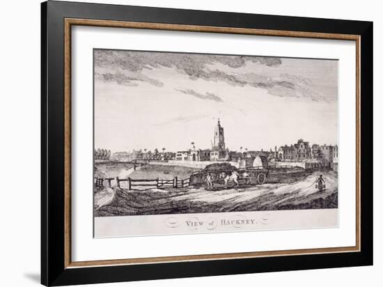 General View of Hackney, London, C1800-null-Framed Giclee Print