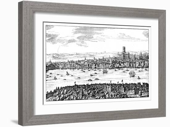 General View of London, 1666-null-Framed Giclee Print