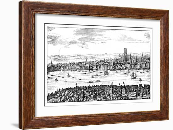 General View of London, 1666-null-Framed Giclee Print