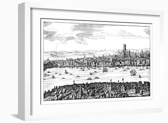 General View of London, 1666-null-Framed Giclee Print