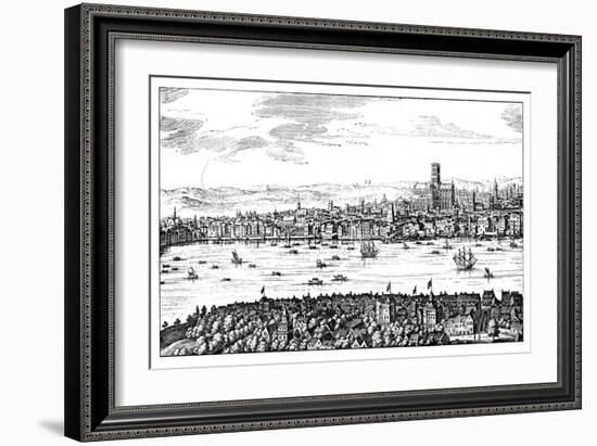 General View of London, 1666-null-Framed Giclee Print