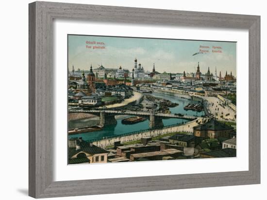 General View of Moscow. Postcard Sent in 1913-Russian Photographer-Framed Giclee Print