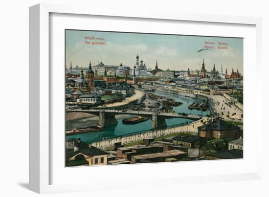 General View of Moscow. Postcard Sent in 1913-Russian Photographer-Framed Giclee Print