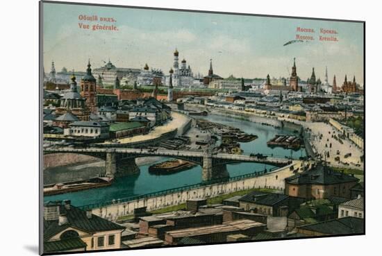 General View of Moscow. Postcard Sent in 1913-Russian Photographer-Mounted Giclee Print