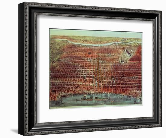 General View of Philadelphia, 1875-Currier & Ives-Framed Giclee Print