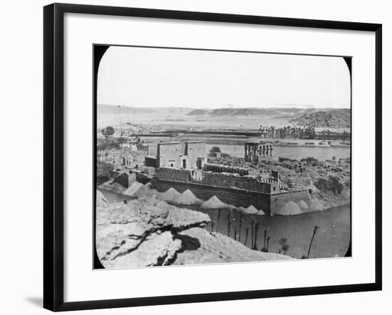 General View of Ruins, Philae, Egypt, C1890-Newton & Co-Framed Photographic Print