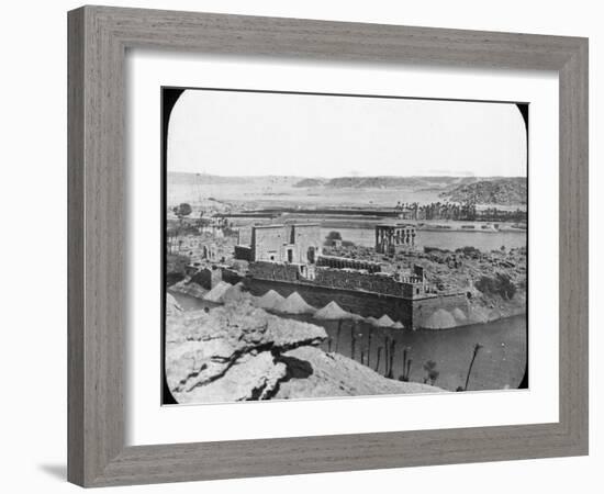 General View of Ruins, Philae, Egypt, C1890-Newton & Co-Framed Photographic Print