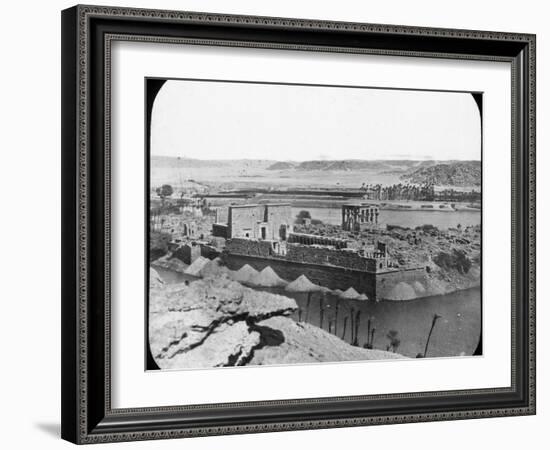 General View of Ruins, Philae, Egypt, C1890-Newton & Co-Framed Photographic Print