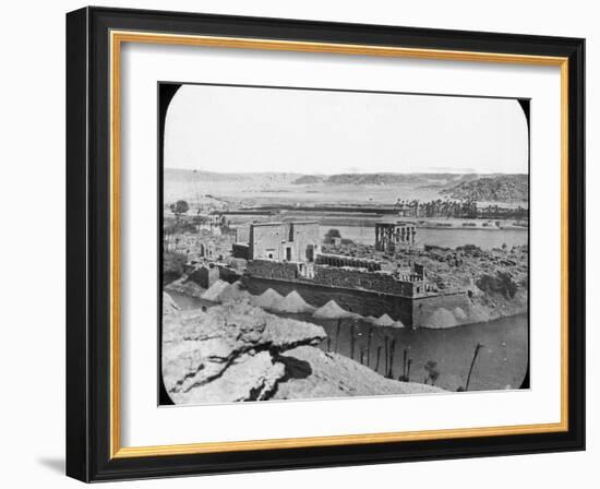 General View of Ruins, Philae, Egypt, C1890-Newton & Co-Framed Photographic Print