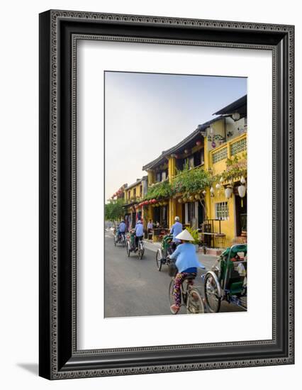 General view of shop houses and bicycles in Hoi An, Vietnam, Indochina, Southeast Asia, Asia-Alex Robinson-Framed Photographic Print