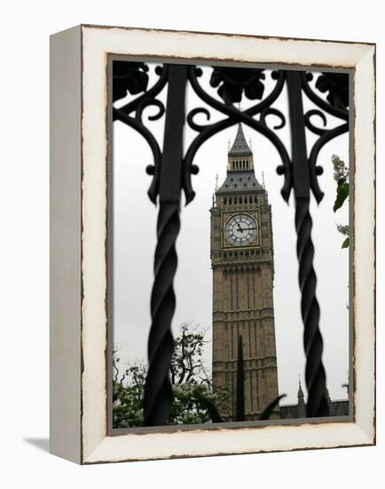 General View of the Big Ben Clock Tower-null-Framed Premier Image Canvas