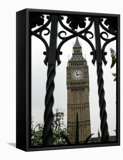 General View of the Big Ben Clock Tower-null-Framed Premier Image Canvas