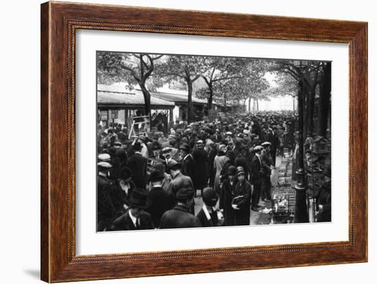 General View of the Bird Market, Paris, 1931-Ernest Flammarion-Framed Giclee Print