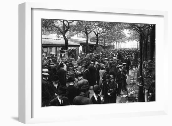 General View of the Bird Market, Paris, 1931-Ernest Flammarion-Framed Giclee Print
