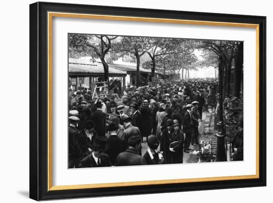 General View of the Bird Market, Paris, 1931-Ernest Flammarion-Framed Giclee Print