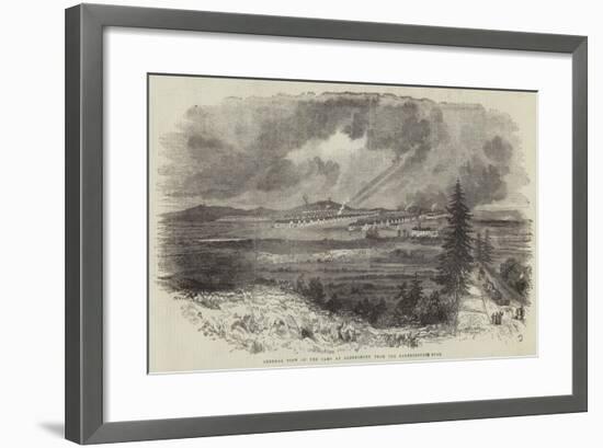 General View of the Camp at Aldershott, from the Farnborough Road-null-Framed Giclee Print