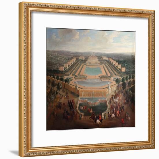 General View of the Chateau and Pavilions at Marly-Pierre-Denis Martin II-Framed Giclee Print