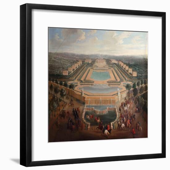 General View of the Chateau and Pavilions at Marly-Pierre-Denis Martin II-Framed Giclee Print