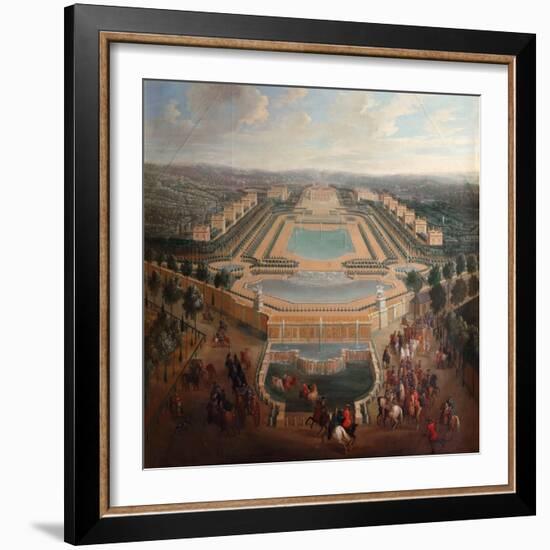 General View of the Chateau and Pavilions at Marly-Pierre-Denis Martin II-Framed Giclee Print