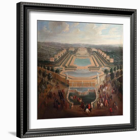 General View of the Chateau and Pavilions at Marly-Pierre-Denis Martin II-Framed Giclee Print