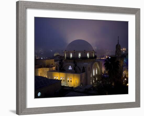 General View of the Hurva Synagogue in Jerusalem's Old City-null-Framed Photographic Print