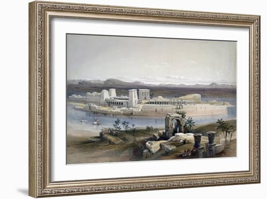 General View of the Island of Philae, Nubia, 1838-David Roberts-Framed Giclee Print