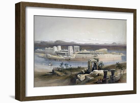 General View of the Island of Philae, Nubia, 1838-David Roberts-Framed Giclee Print