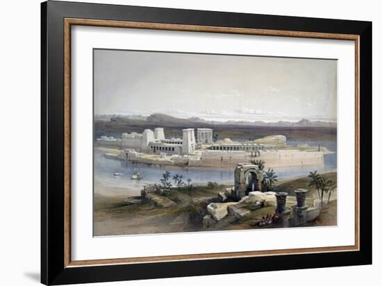 General View of the Island of Philae, Nubia, 1838-David Roberts-Framed Giclee Print