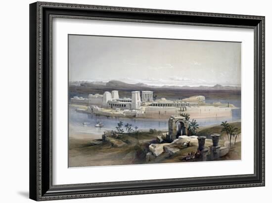 General View of the Island of Philae, Nubia, 1838-David Roberts-Framed Giclee Print