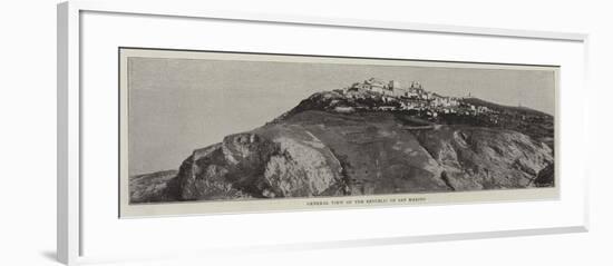General View of the Republic of San Marino-null-Framed Giclee Print