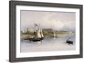 General View of the Ruins of Luxor, from the Nile-David Roberts-Framed Giclee Print