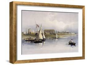 General View of the Ruins of Luxor, from the Nile-David Roberts-Framed Giclee Print
