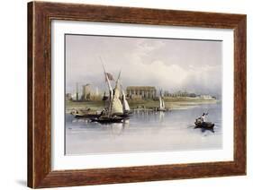 General View of the Ruins of Luxor, from the Nile-David Roberts-Framed Giclee Print