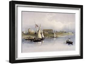 General View of the Ruins of Luxor, from the Nile-David Roberts-Framed Giclee Print