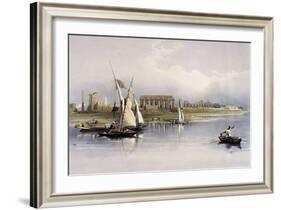 General View of the Ruins of Luxor, from the Nile-David Roberts-Framed Giclee Print