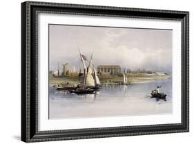 General View of the Ruins of Luxor, from the Nile-David Roberts-Framed Giclee Print