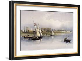 General View of the Ruins of Luxor, from the Nile-David Roberts-Framed Giclee Print