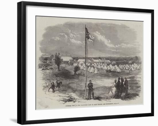 General View of the Volunteer Camp on Ascot Heath-null-Framed Giclee Print