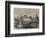 General View of the Works for the London, Chatham, and Dover Railway Bridge at Blackfriars-null-Framed Giclee Print