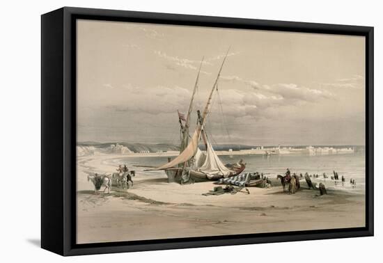 General View of Tyre-David Roberts-Framed Premier Image Canvas