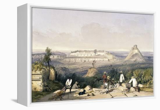 General View of Uxmal, Taken from the Archway of Las Monjas, from 'Views of Ancient Monuments in…-Frederick Catherwood-Framed Premier Image Canvas