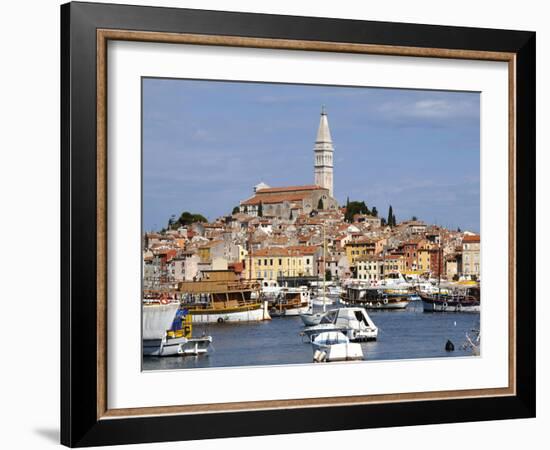 General View with St. Euphemia Church, Istrian Peninsula, Rovinj, Croatia-Prisma-Framed Photographic Print