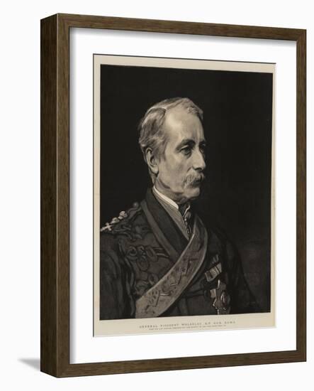 General Viscount Wolseley-Frank Holl-Framed Giclee Print