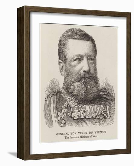 General Von Verdy Du Vernois-null-Framed Giclee Print