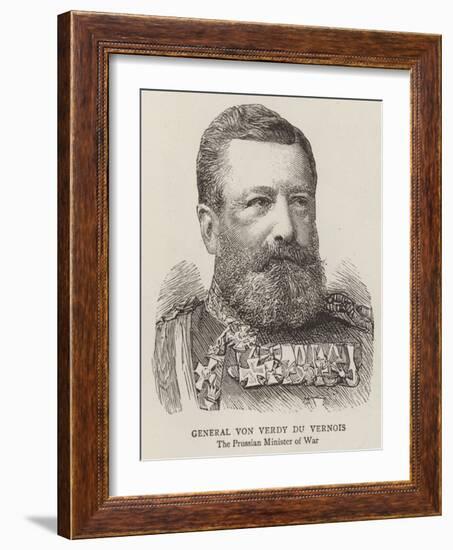 General Von Verdy Du Vernois-null-Framed Giclee Print