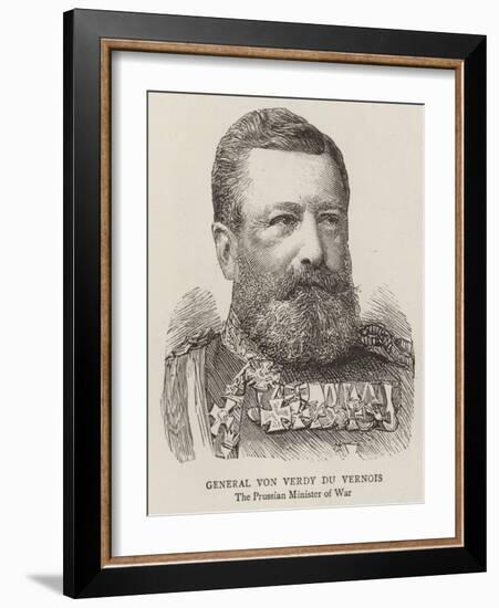 General Von Verdy Du Vernois-null-Framed Giclee Print