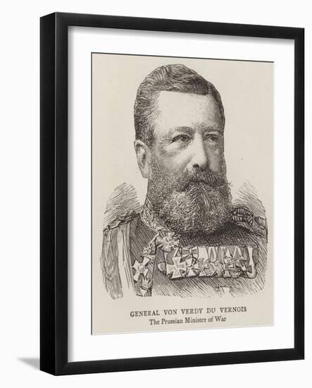 General Von Verdy Du Vernois-null-Framed Giclee Print