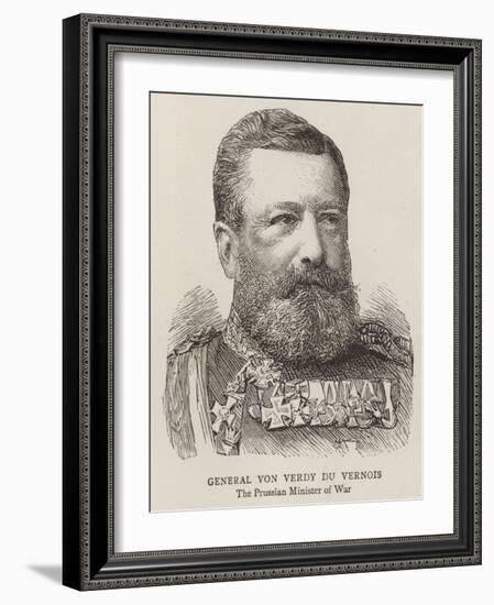 General Von Verdy Du Vernois-null-Framed Giclee Print