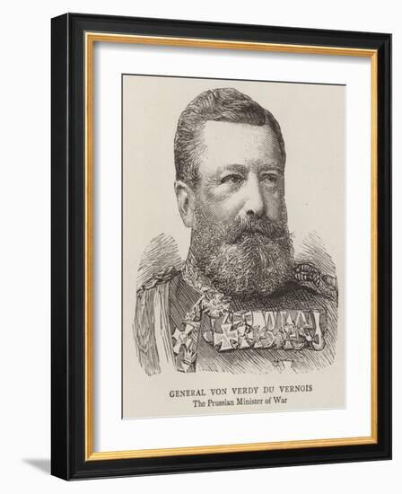 General Von Verdy Du Vernois-null-Framed Giclee Print